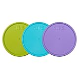 iLIDS Wide Mouth Mason Jar Storage Lid, Beach, 3-Pack