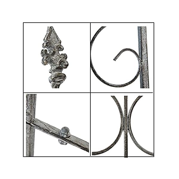 LYBC Retro Eisen Garten-Rosenbogen,Rankhilfe Rankgestell Torbogen Rankgitter Pergola Spalier Rosenspalier,Gartendeko,B… – Bild 6