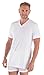 Texere Men's V-Neck Luxury Undershirt (Meio, Natural White, LT) Simple Underwear