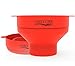 Collapsible Microwave Popcorn Popper Maker Hot Air Silicone Bowl with Lid