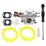 AUTOKAY Carburetor for Craftsman 27cc WeedEater MTD 753-06288 ZAMA C1U-P27 TB2044XP Carb