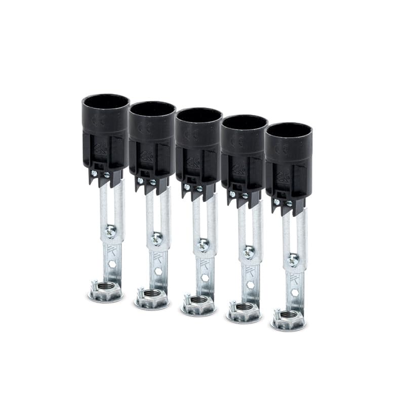 ORION LIGHTSTYLE Set of 5 Candle Sockets Diameter 24 mm for Maria Theresia Chandelier, Adjustable Length 80-100 mm, Suitable for E14 Socket