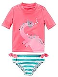 Carter's Girls' Big Two Piece Swimsuit, Pink