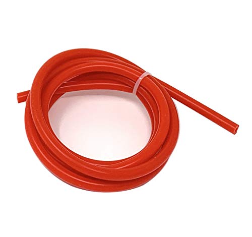 JNK NETWORKS High Performance 5 Feet Length Silicone Vacuum Hose Line (3MM(1/8 Inch), RED)