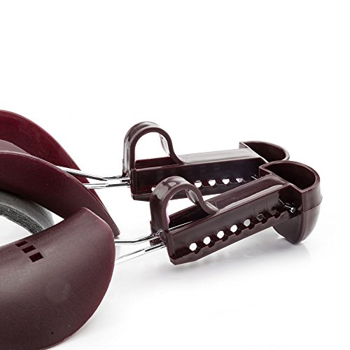 10 pair of Women Practical Plastic Adjustable Length Shoe Organizers Spring Shoe Stretchers (Dark Purple) - Thumbnail 6