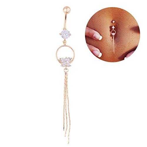 Crazypiercing crystal butterfly tassels rhinestone long…