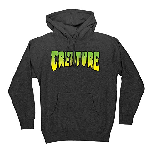 Logo Charcoal Heather Hooded Sweatshirt - Medium