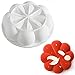 JOHO Mousse Cake Mold 8 Petals Shaped For Halloween Christmas Desserts , DIY Kitchen Baking Tools,Silicone ,Non Stick ,1-Cavity , Set of 1