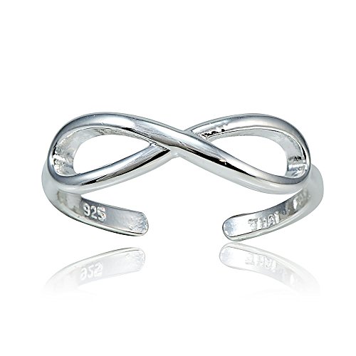 Hoops & Loops Sterling Silver Infinity Toe Ring