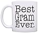 ThisWear Gram Gift for Grandma Best Gram Ever Gift 11oz Ceramic Coffee Mug Tea Cup White