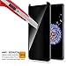 Galaxy S9 Plus Privacy Screen Protector Tempered Glass Film, 3D Curved Edge Easy Install Anti Spy Anti Scratch 9H Hardness Case Friendly Privacy Screen for Samsung Galaxy S9 Plus S9 + [2 Pack]