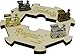 Regal Games Double 15 Mexican Train Dominoes with Wooden Hub and Metal Trains