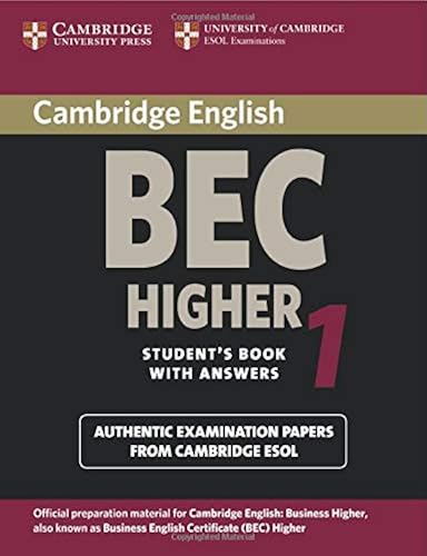 Download Cambridge Bec Higher 1 PDF