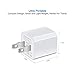 USB Wall Charger, HONGGE 5V/1A Universal Portable Travel Adapter High Speed 1.0A Output for iPhone iPad Samsung HTC LG iPod Nokia (White-4 Pack)