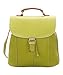 YOPO New Retro Vintage Casual Women's Backpack School Bag Fashion Travel School PU Leather Handbag ipad bag, four colors avaliable (Yellow)