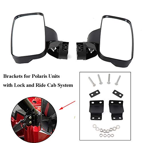 image for Ranger 570 900 XP Side View Mirrors for UTV with Lock and Ride Cab Sys