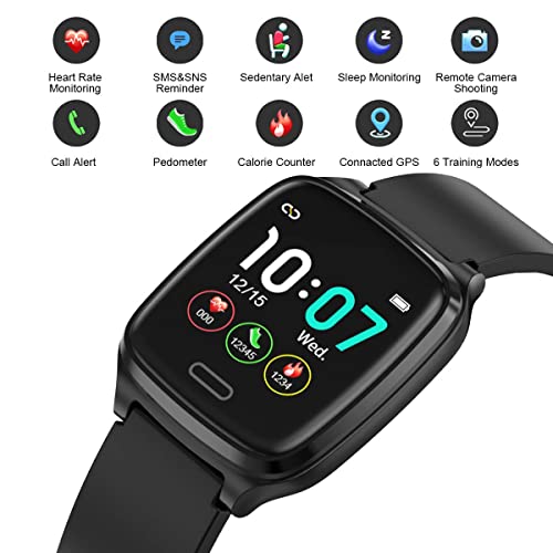 L8star Fitness Tracker Heart Rate Activity Tracker with 1.3 inch IPS