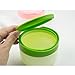 1 Pcs Portable Plastic Baby Skin Care Baby Powder Puff Box Holder Container Talcum Powder Case Jar Pot with Powder Puff and Sieve Tray(Green)