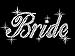 Bride Bridal Wedding Marriage Rhinestone Transfer Iron on - DIY