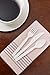 100% Compostable Forks - 7 in Bio-Degradable 50 count - Eco Friendly Durable and Heat Resistant Disposable Utensils (White Fork)