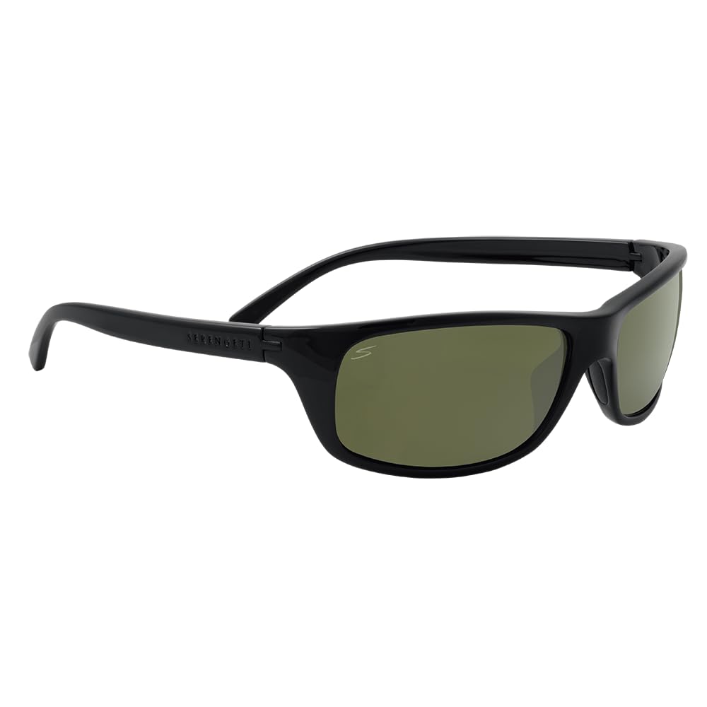 Photo 1 of Serengeti - BORMIO 2.0, Matte Black, Mineral 555nm Polarized Drivers Men and Women Sunglasses