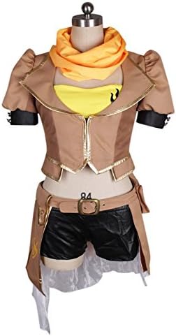Yellow Uniform Dress Yang Xiao Long Outfit Set Cosplay Costume for Festival Party (Female:Medium, As Shown)