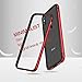 RANVOO Compatible for Apple iPhone X Hard Bumper Case with Soft TPU Inner Frame Slim Thin Red Case for iPhone X (2017)