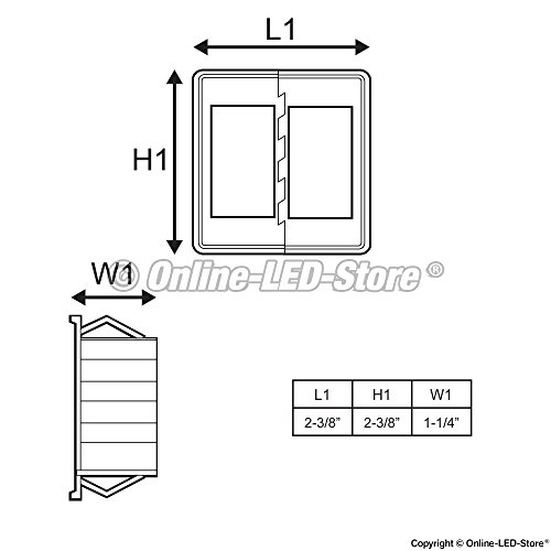 image for ONLINE LED STORE 2-Slot Rocker Switch Panel [Industry Standard Fit] [H