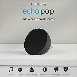 Amazon Echo Pop, Our smallest Alexa speaker, Fits
