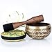 Tibetan Singing Bowl Set- Easy to Play with Dual-End Striker & Cushion- Creates Beautiful Sound for Healing, Stress Relief, Meditation & Relaxation- Peace Pattern- Light Brown Bowl- Yoga singing bowls