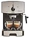 Capresso 117.05 Stainless Steel Pump Espresso and Cappuccino Machine EC50, Black/Stainless