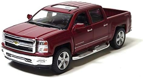 Amazon シボレー シルバラード レッド ピックアップトラック ミニカー キンスマート ミニカー ダイキャストカー ホビー