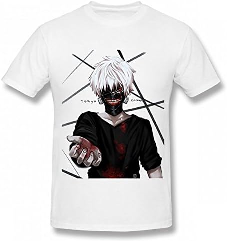 XNDHWD Print Tshirt Tops Man Tee White