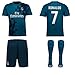 Real Madrid NB Ronaldo Bale Benzema Ramos 2017 2018 17 18 Kid Youth REPLICA Third Jersey Kit : Shirt, Short, Socks, Bag
