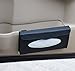 ChiTronic Car Sun Visor Napkin PU Leather Box Tissue Cover Holder - Black