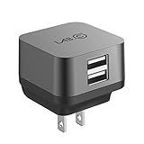 X2, 2Port USB Wall Charger, Rapid charging [Smart IC Technology] 2-Port Foldable Travel Wall Charger with Quick charge for Apple, Samsung, Android Devices & More(LABC-593-GR)