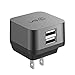X2, 2Port USB Wall Charger, Rapid charging [Smart IC Technology][2.4A] 2-Port Foldable Travel Wall Charger with Quick charge for Apple, Samsung, Android Devices & More(LABC-593-GR)