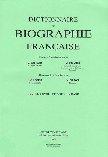 Dictionnaire de biographie française