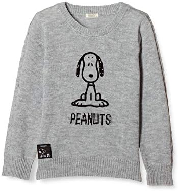 ピーナッツ セーター スヌーピー 70周年アート 女の子 ロゴ刺繍 激安特価品 男の子 ニット