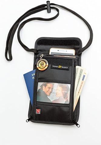 TravelBasics Neck Stash Pouch with RFID Blocking - Anti-Theft Travel Neck Wallet