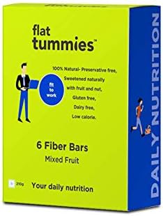 Flat Tummies Fiber Bar with Mixed Fruit, 35g (Pack of 6)