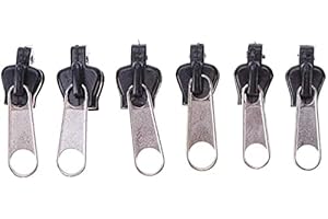 6pcs Universal Instant Fix Zipper Repair Kit Clothing Backpack Replacement Zip Slider Teeth Zipper Lovely and Practical
