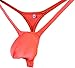 WOSESE Mens Swim Thong G-string Underwear Tangerine