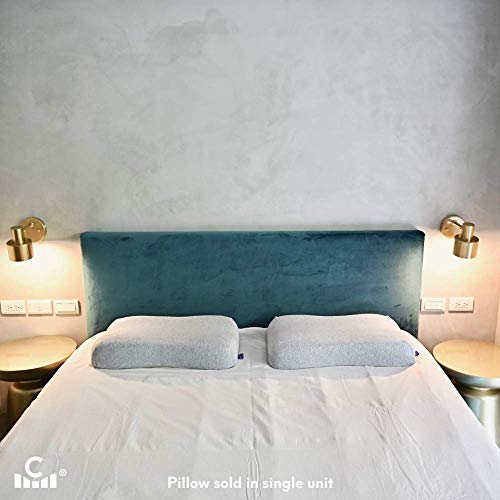 Cushion Lab Plush Comfort Gel Infused Memory Foam Contour Pillow - Gently Conform to The Head & Cradles The Neck in Soft Feel Comfort, Orthopedic Design Ergonomic Pillow for All Sleepers, CertiPUR US - Thumbnail 7