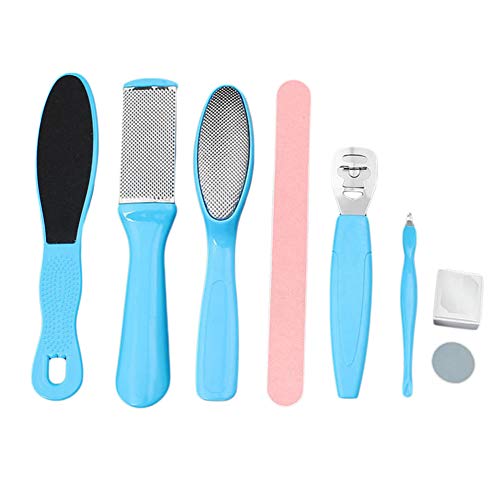 8 in 1 Professional Pedicure Tools Set,Stainless Steel Foot File Pedicure Rasp Callus Remover Shaver Kit, Best Foot Care for Women & Men Salon or Home