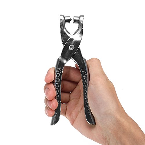 3Pcs Leather Belt Card Hole Punch & Eyelet Plier& Snap Button Grommet Tool Kit