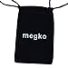 megko Vintage White Oval Turquoise Stone Dangle Drop Hook Alloy Earrings Women Gift (Red)