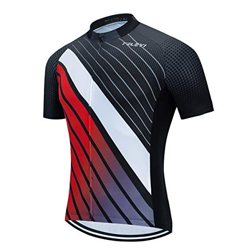 Cycling Jersey Men, Summer Short Sleeved Bike