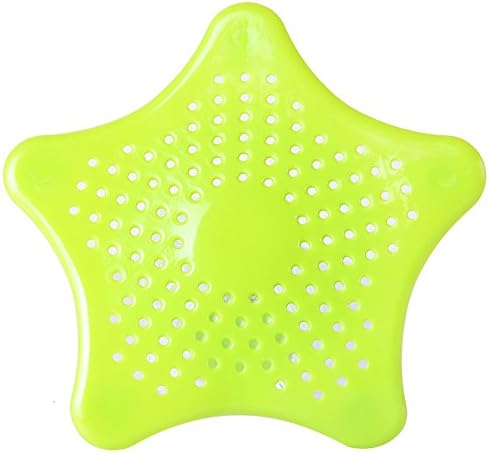 Joyfor Easy Clean Rubber Kitchen Sink Strainer Bathroom Drain Cover Shower Stall Drain Protector Hair Catcher (Green)