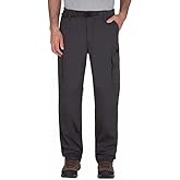 BC Clothing Hiking Pants for Men - Convertible Pants Men - Leightweight Cargo Pants Charcoal Gray